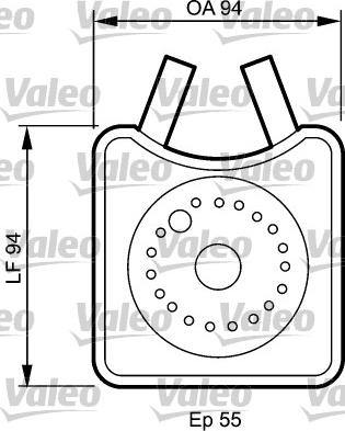 Valeo 817943 - Oil Cooler, engine oil car-mod.net