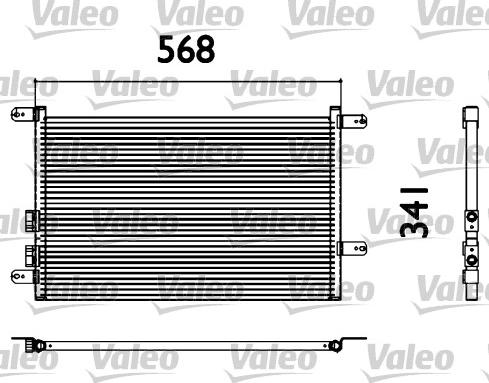 Valeo 817527 - Condenser, air conditioning car-mod.net
