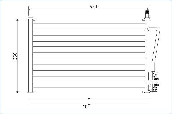 Valeo 817664 - Condenser, air conditioning car-mod.net