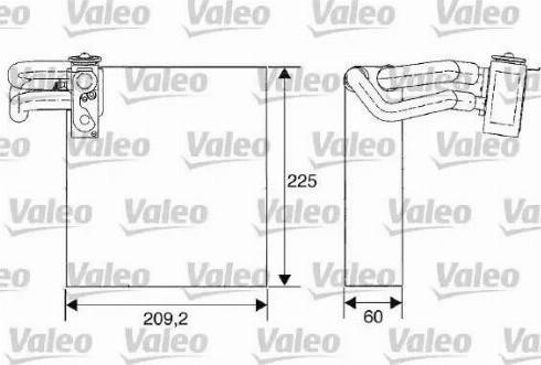 Valeo 817680 - Evaporator, air conditioning car-mod.net
