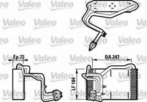 Valeo 817077 - Evaporator, air conditioning car-mod.net