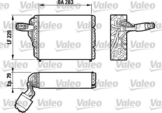 Valeo 817109 - Evaporator, air conditioning car-mod.net