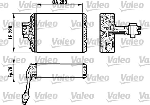 Valeo 817102 - Evaporator, air conditioning car-mod.net