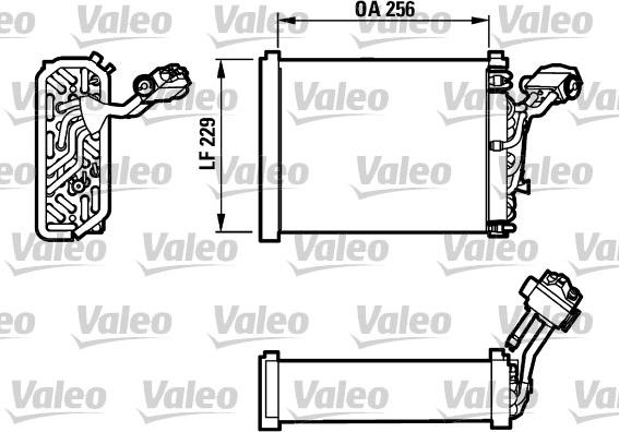 VALEO 817114 - Evaporator, air conditioning car-mod.net