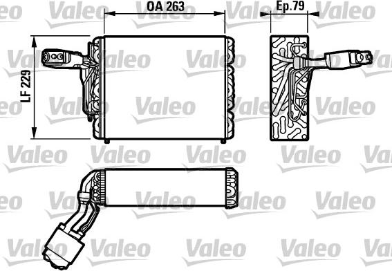Valeo 817110 - Evaporator, air conditioning car-mod.net