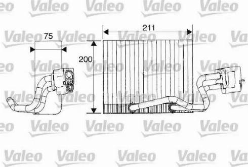Valeo 817173 - Evaporator, air conditioning car-mod.net