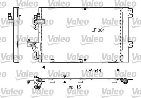 Valeo 817839 - Condenser, air conditioning car-mod.net