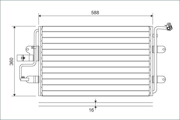 Valeo 817244 - Condenser, air conditioning car-mod.net