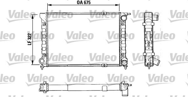 Valeo 883849 - Radiator, engine cooling car-mod.net