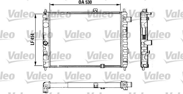 Valeo 883853 - Radiator, engine cooling car-mod.net
