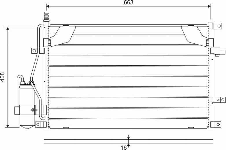 Valeo 822746 - Condenser, air conditioning car-mod.net