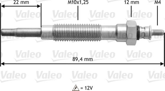 Valeo 345149 - Glow Plug car-mod.net