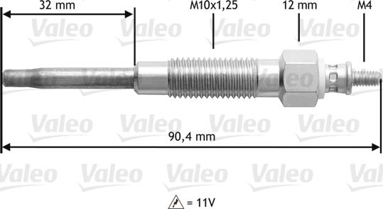 Valeo 345141 - Glow Plug car-mod.net