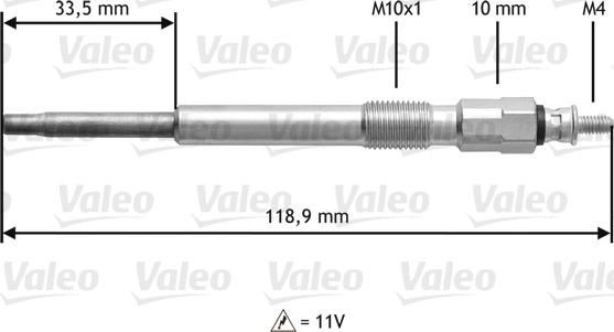 Valeo 345152 - Glow Plug car-mod.net
