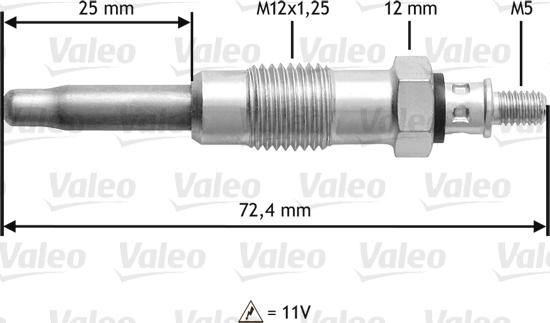 Valeo 345100 - Glow Plug car-mod.net