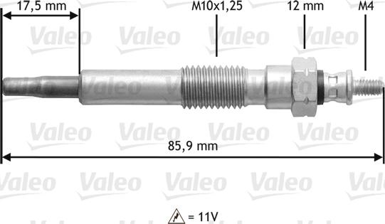 Valeo 345117 - Glow Plug car-mod.net
