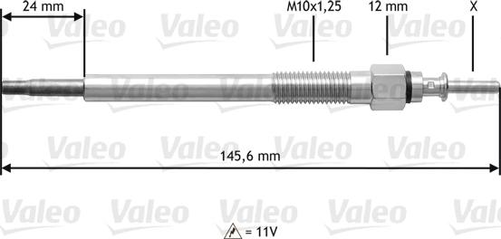 Valeo 345133 - Glow Plug car-mod.net