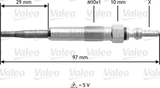 Valeo 345125 - Glow Plug car-mod.net