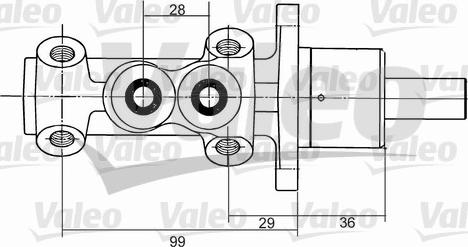 Valeo 350824 - Brake Master Cylinder car-mod.net
