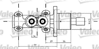 Valeo 350734 - Brake Master Cylinder car-mod.net