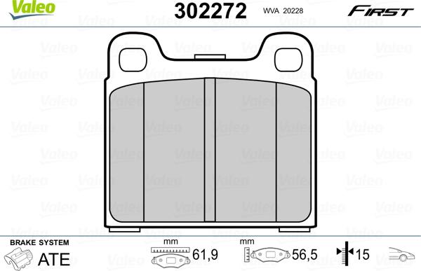 Kawe 0017 10 - Brake Pad Set, disc brake car-mod.net