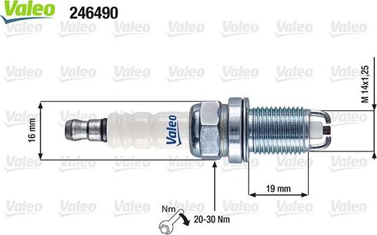 Valeo 246490 - Spark Plug car-mod.net