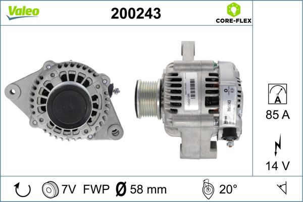 Valeo 200243 - Alternator car-mod.net