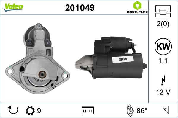 Valeo 201049 - Starter car-mod.net