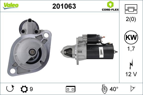 Valeo 201063 - Starter car-mod.net