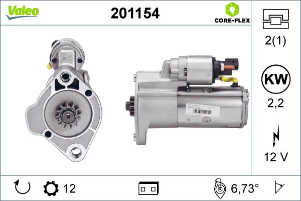 Valeo 201154 - Starter car-mod.net