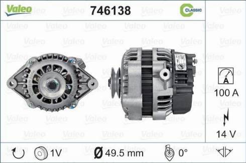 Valeo 746138 - Alternator car-mod.net