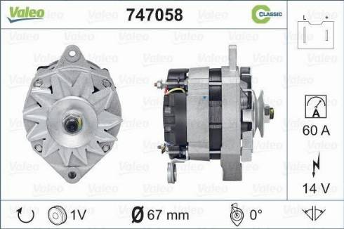 Valeo 747058 - Alternator car-mod.net