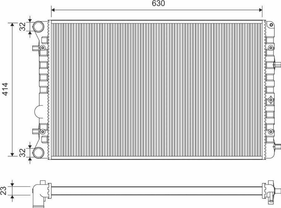 CARRO 031806340 - Radiator, engine cooling car-mod.net