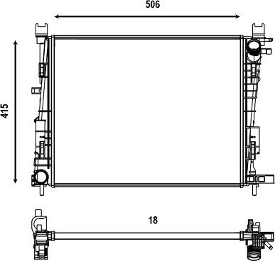 Valeo 701509 - Radiator, engine cooling car-mod.net
