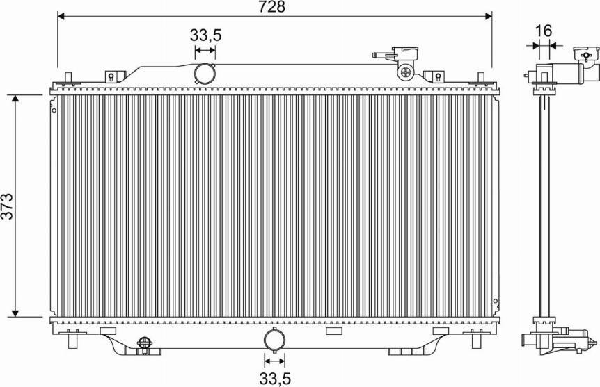 Valeo 701329 - Radiator, engine cooling car-mod.net