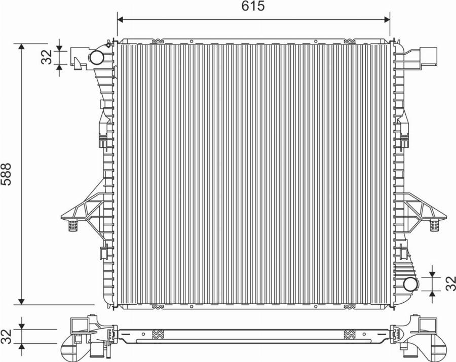 CARRO 882006300 - Radiator, engine cooling car-mod.net