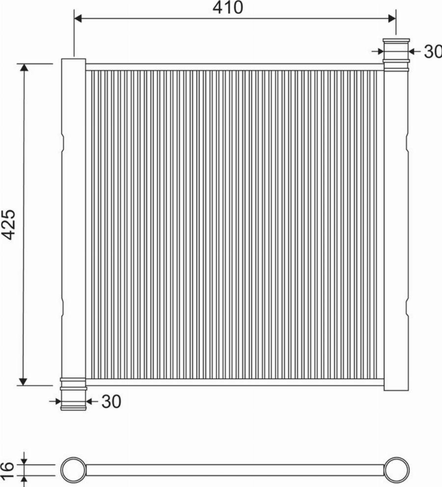 CARRO 086506300 - Radiator, engine cooling car-mod.net