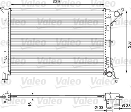 Valeo 701730 - Radiator, engine cooling car-mod.net