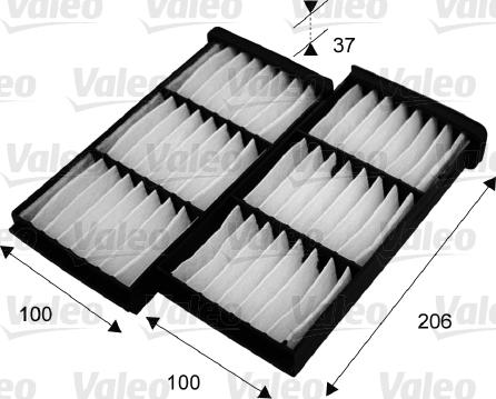 Valeo 715545 - Filter, interior air car-mod.net