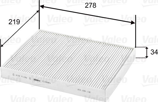 Valeo 715581 - Filter, interior air car-mod.net