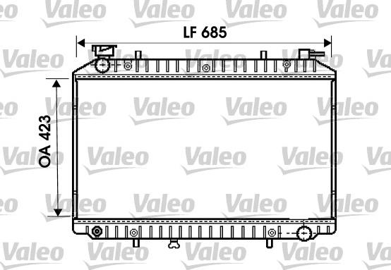 Valeo 734671 - Radiator, engine cooling car-mod.net
