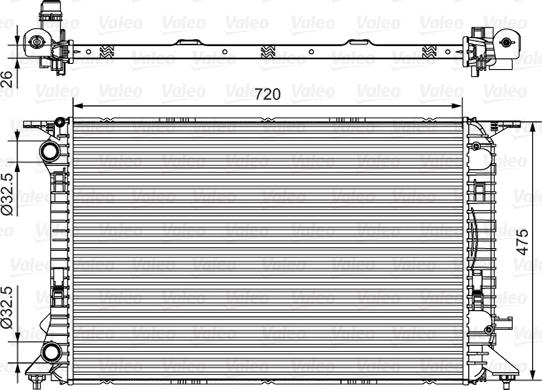 VALEO 735471 - Radiator, engine cooling car-mod.net