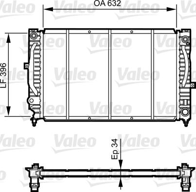 Valeo 731756 - Radiator, engine cooling car-mod.net