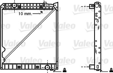 Valeo 733419 - Radiator, engine cooling car-mod.net