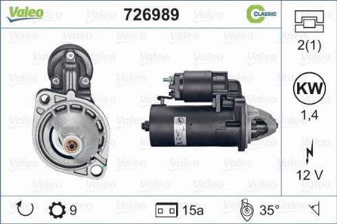 Valeo 726989 - Starter car-mod.net