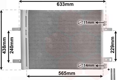 Van Wezel 40015700 - Condenser, air conditioning car-mod.net