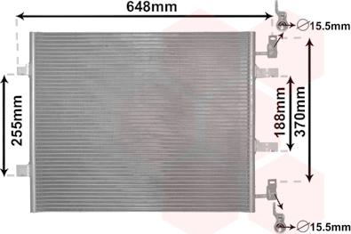 Van Wezel 43005459 - Condenser, air conditioning car-mod.net