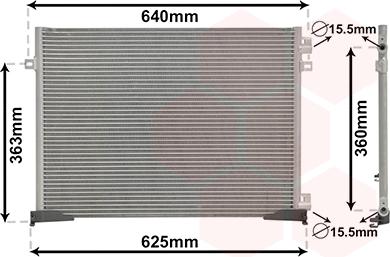Van Wezel 43005400 - Condenser, air conditioning car-mod.net
