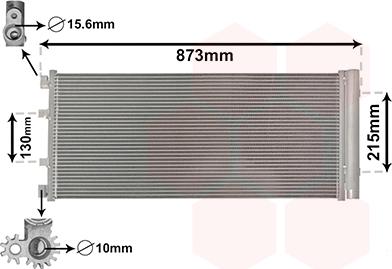 Van Wezel 43005475 - Condenser, air conditioning car-mod.net