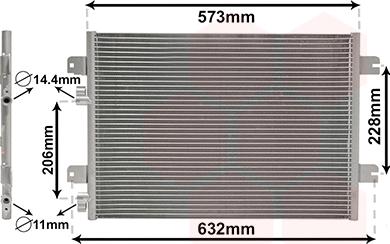 Van Wezel 43005317 - Condenser, air conditioning car-mod.net
